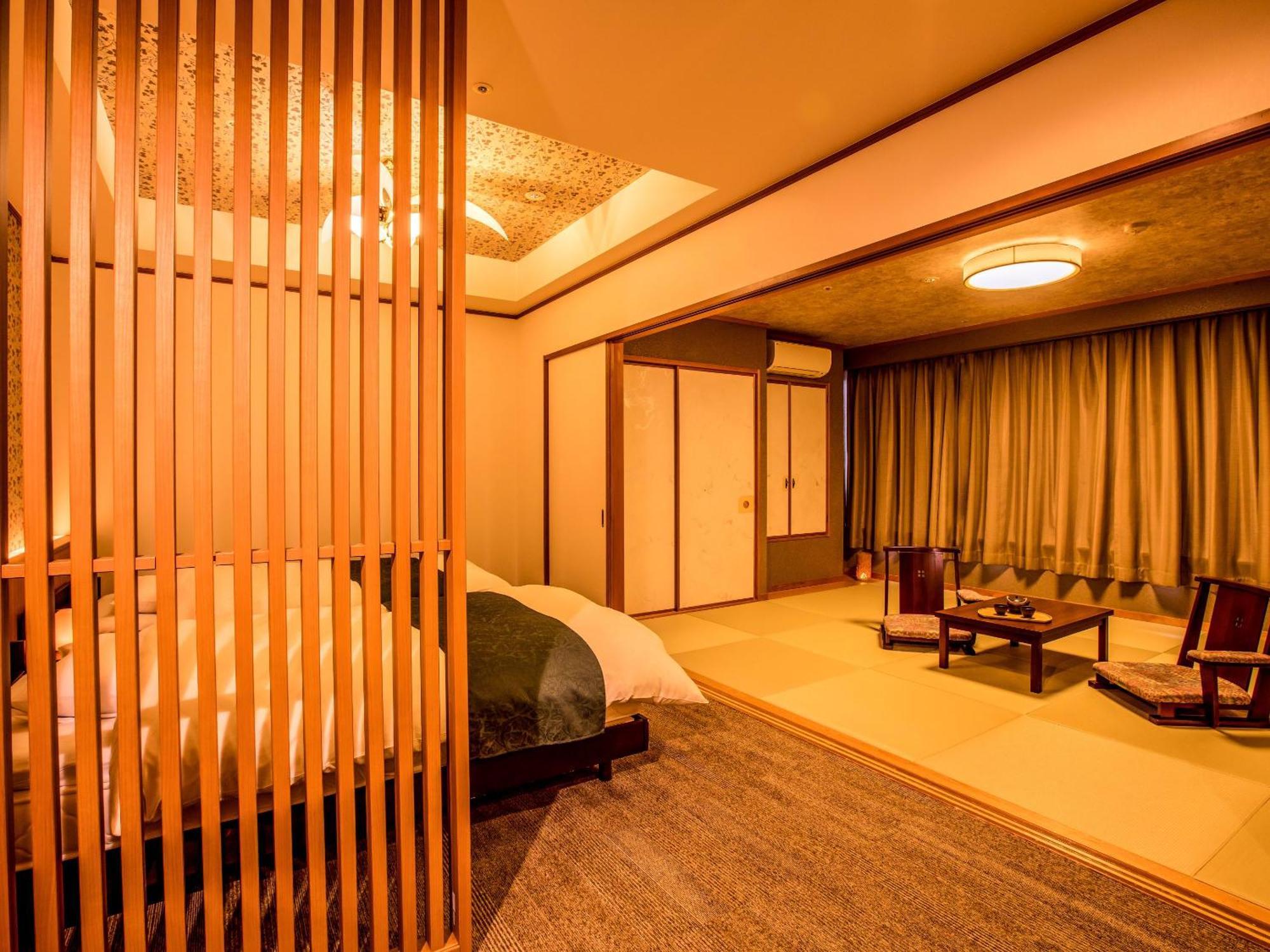 Отель Ooedo Onsen Monogatari Premium Yoshinoya Irokuen Кага Номер фото